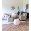Designer coffee table Paris 2-piece set in marble look