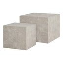 Designer coffee table Paris 2-piece set in marble look