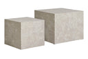 Designer coffee table Paris 2-piece set in marble look