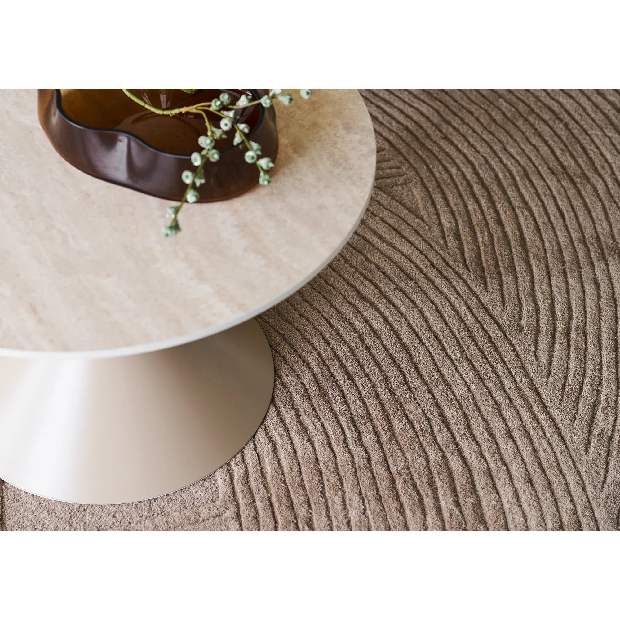 Couchtisch Elvaris - mat Keramikplack an Travertin-Optik