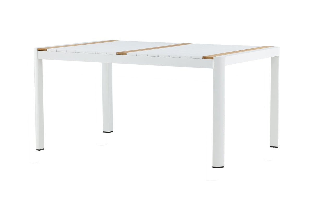 Table de jardin Nuru - Teck et aluminium pour stabilité et durabilité