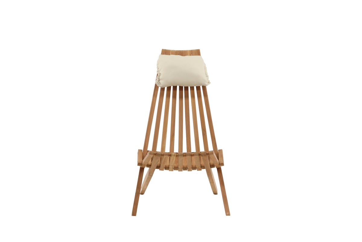 Chaise de jardin Savanna - en bois de teck à l'aspect naturel