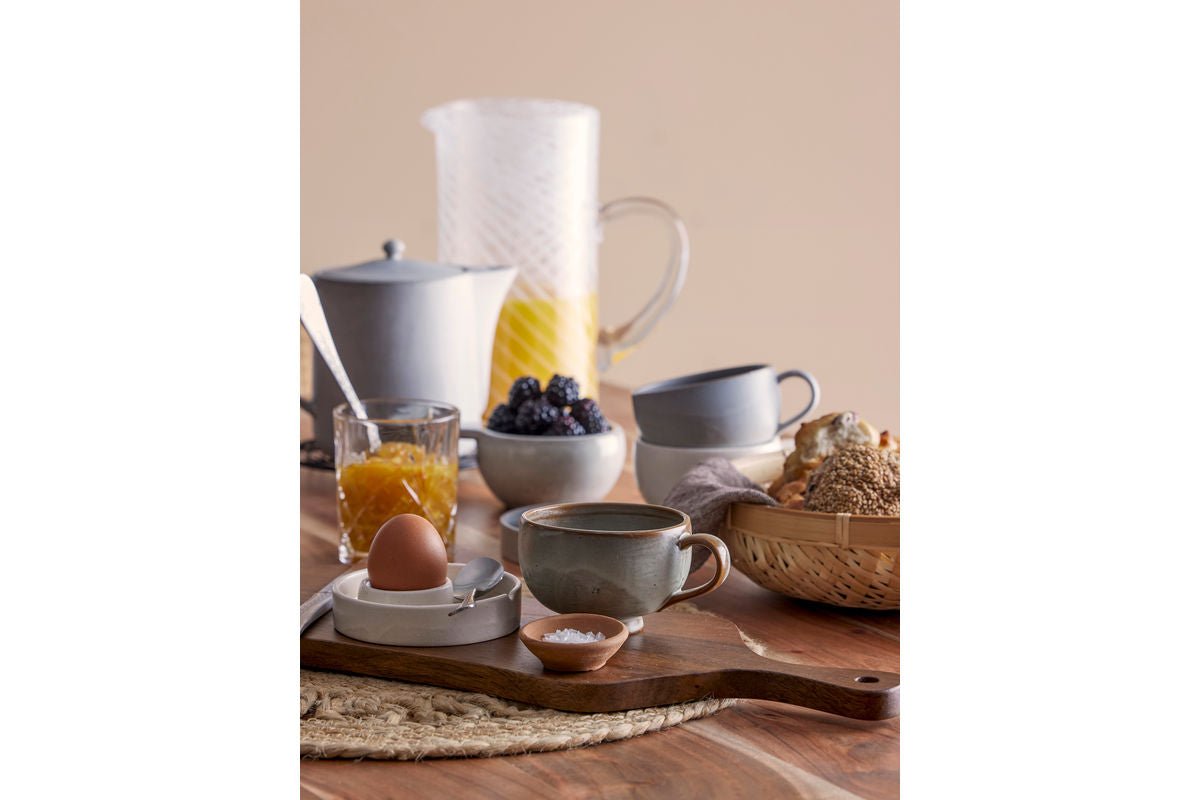 Krug Aino – Mondgeblosen Glas an Wäiss