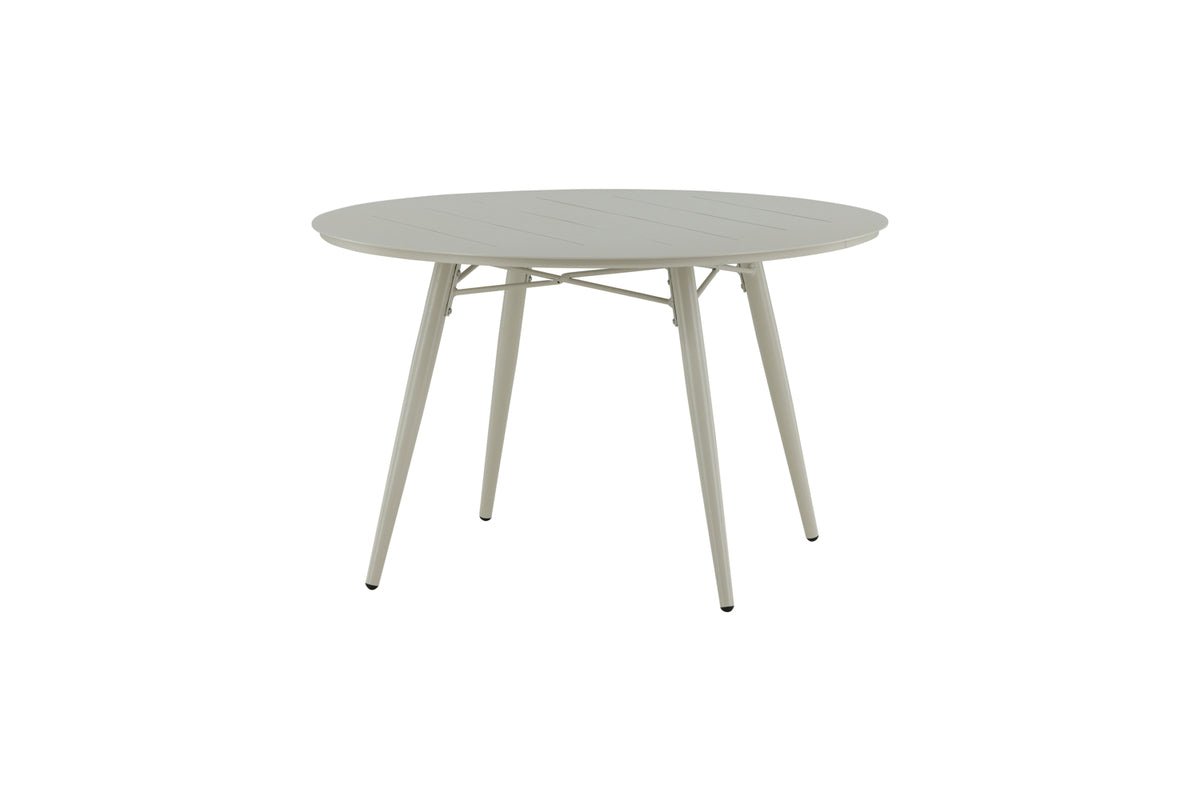 Garden Dining Table Arbor - Ø 120cm in Beige Aluminum