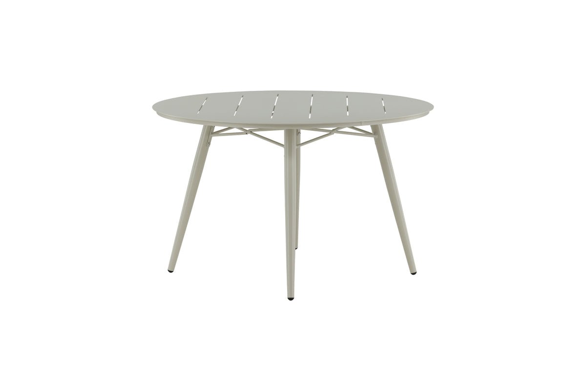 Garden Dining Table Arbor - Ø 120cm in Beige Aluminum