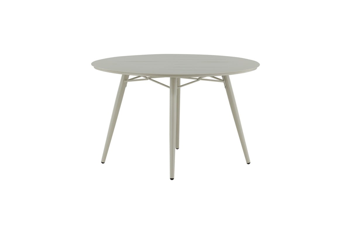 Garden Dining Table Arbor - Ø 120cm in Beige Aluminum