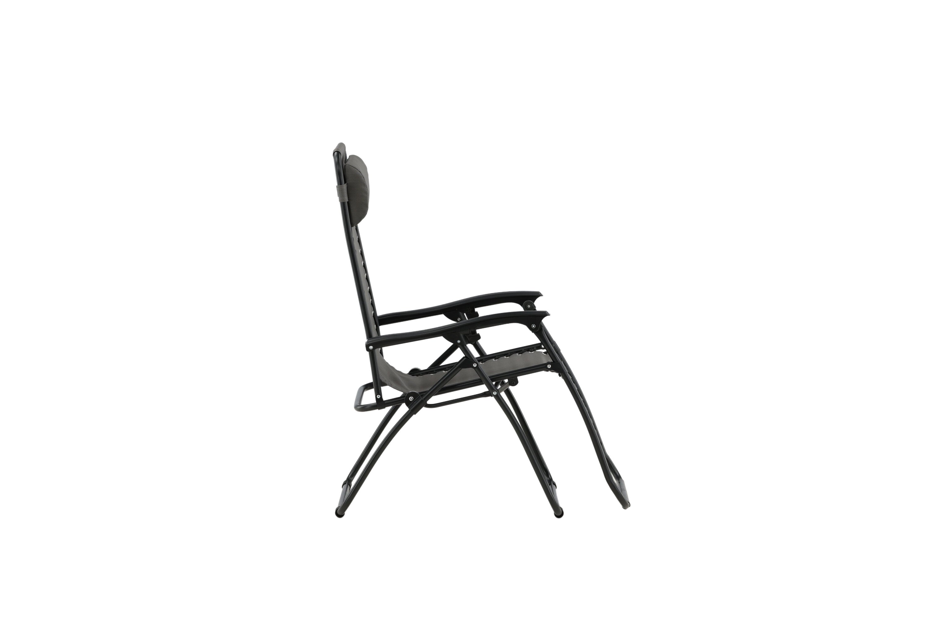 Sun lounger Trainline - optionally in Gray or Black with folding function
