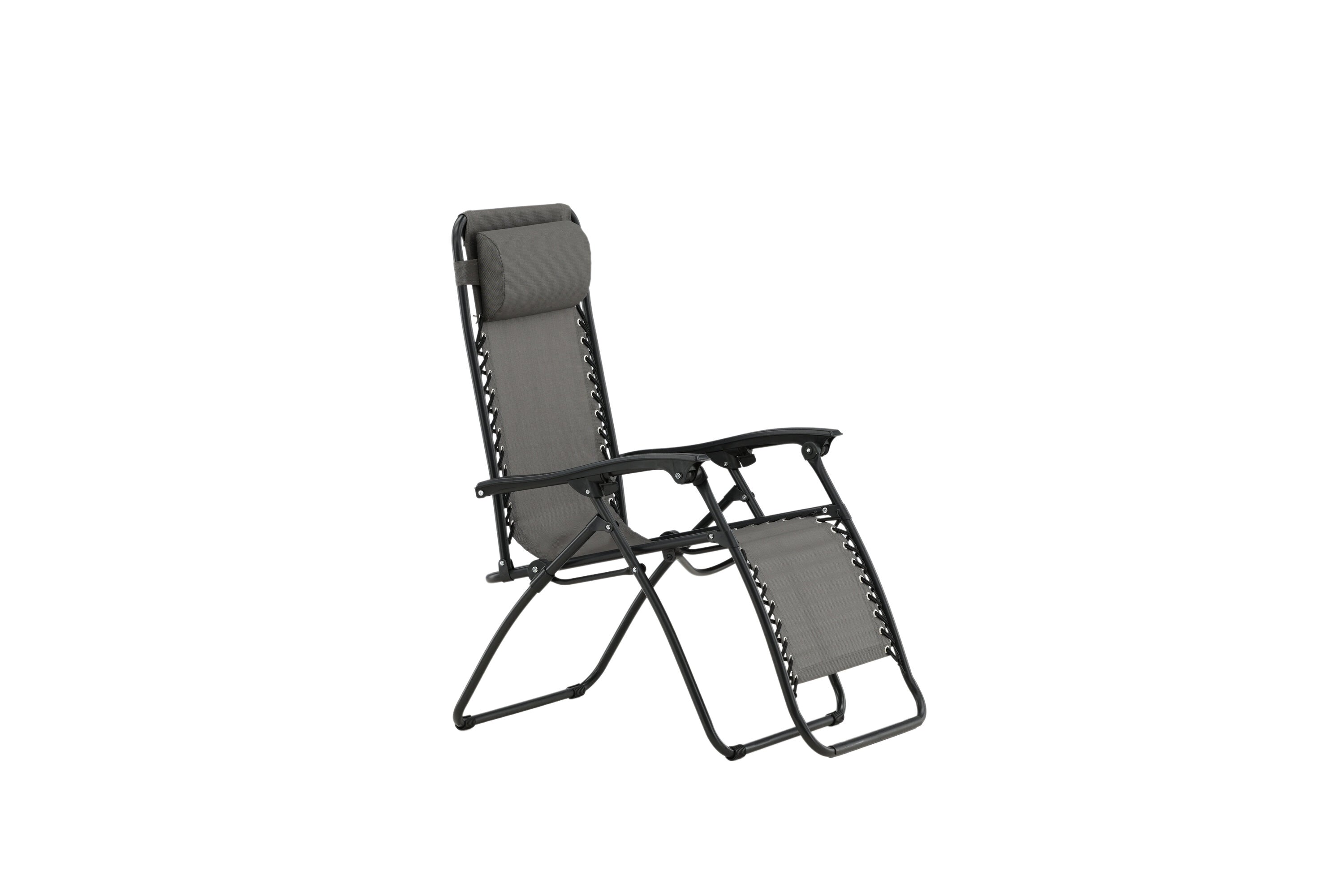 Sun lounger Trainline - optionally in Gray or Black with folding function