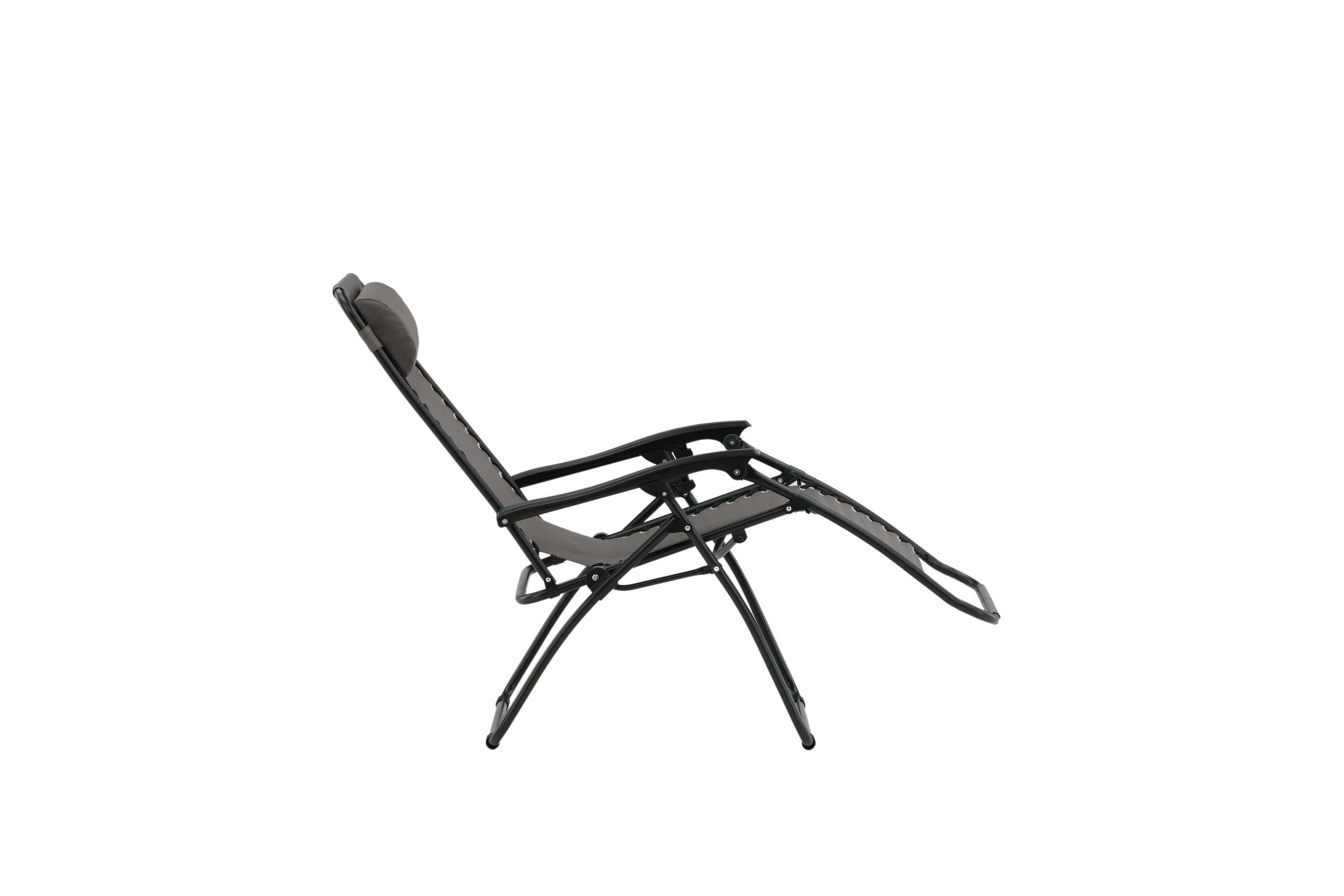 Sun lounger Trainline - optionally in Gray or Black with folding function
