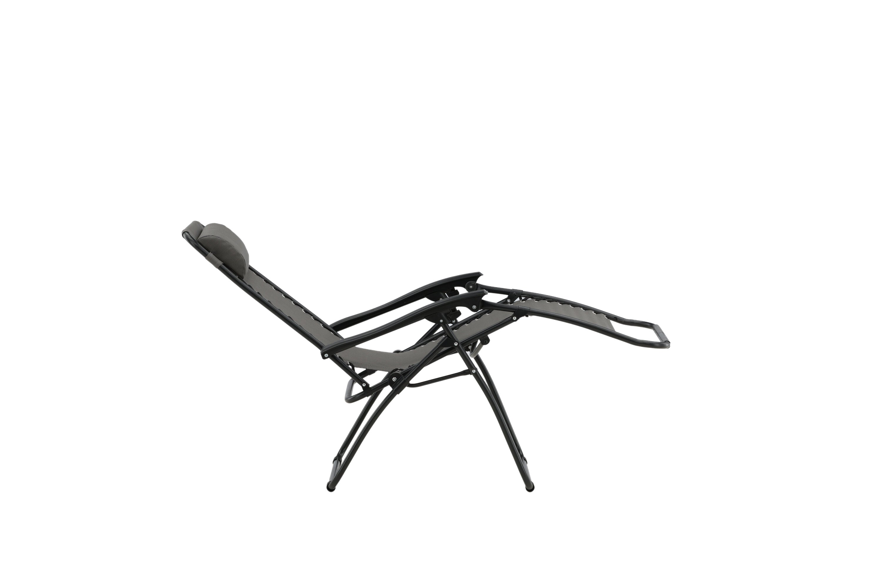 Sun lounger Trainline - optionally in Gray or Black with folding function