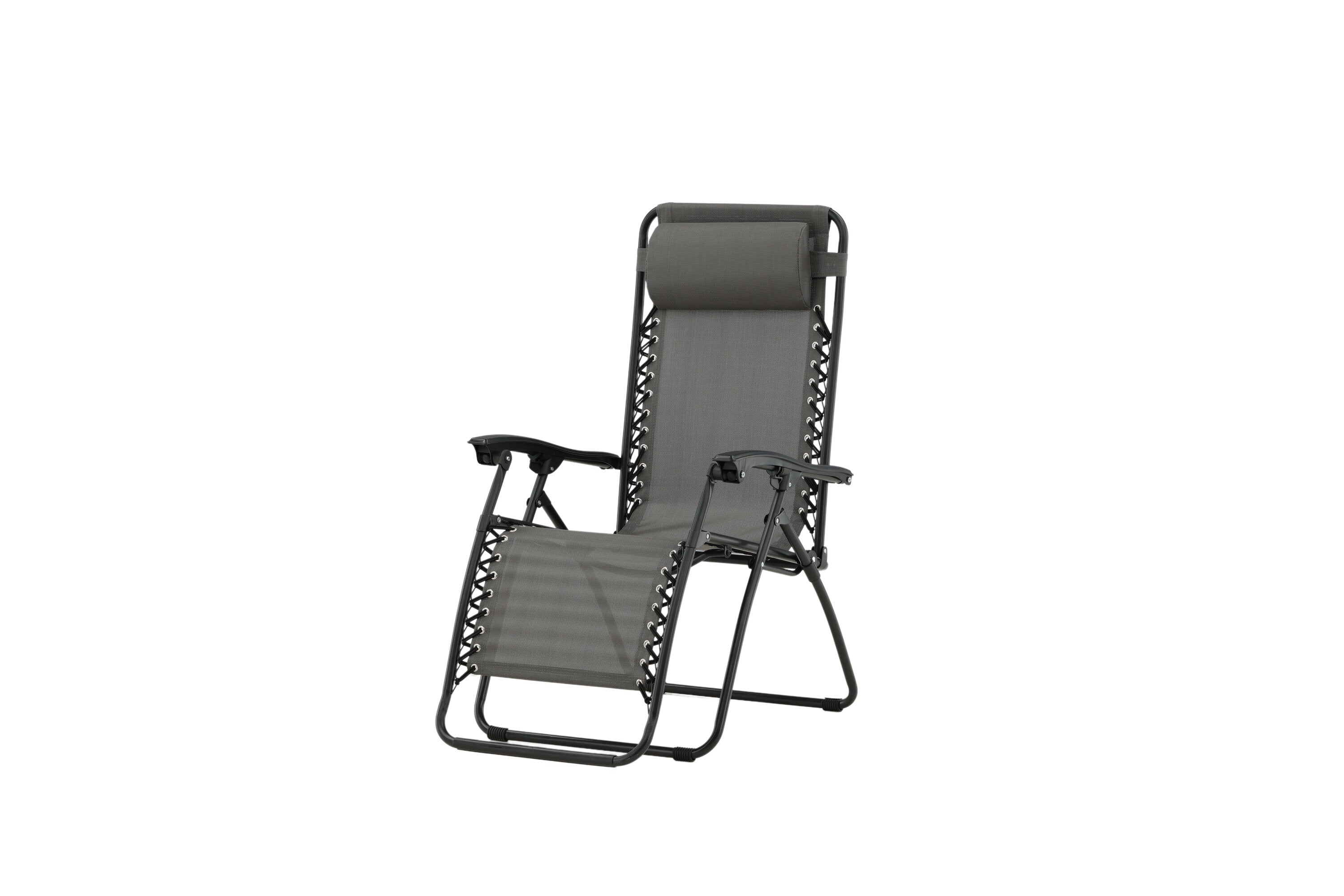 Sun lounger Trainline - optionally in Gray or Black with folding function