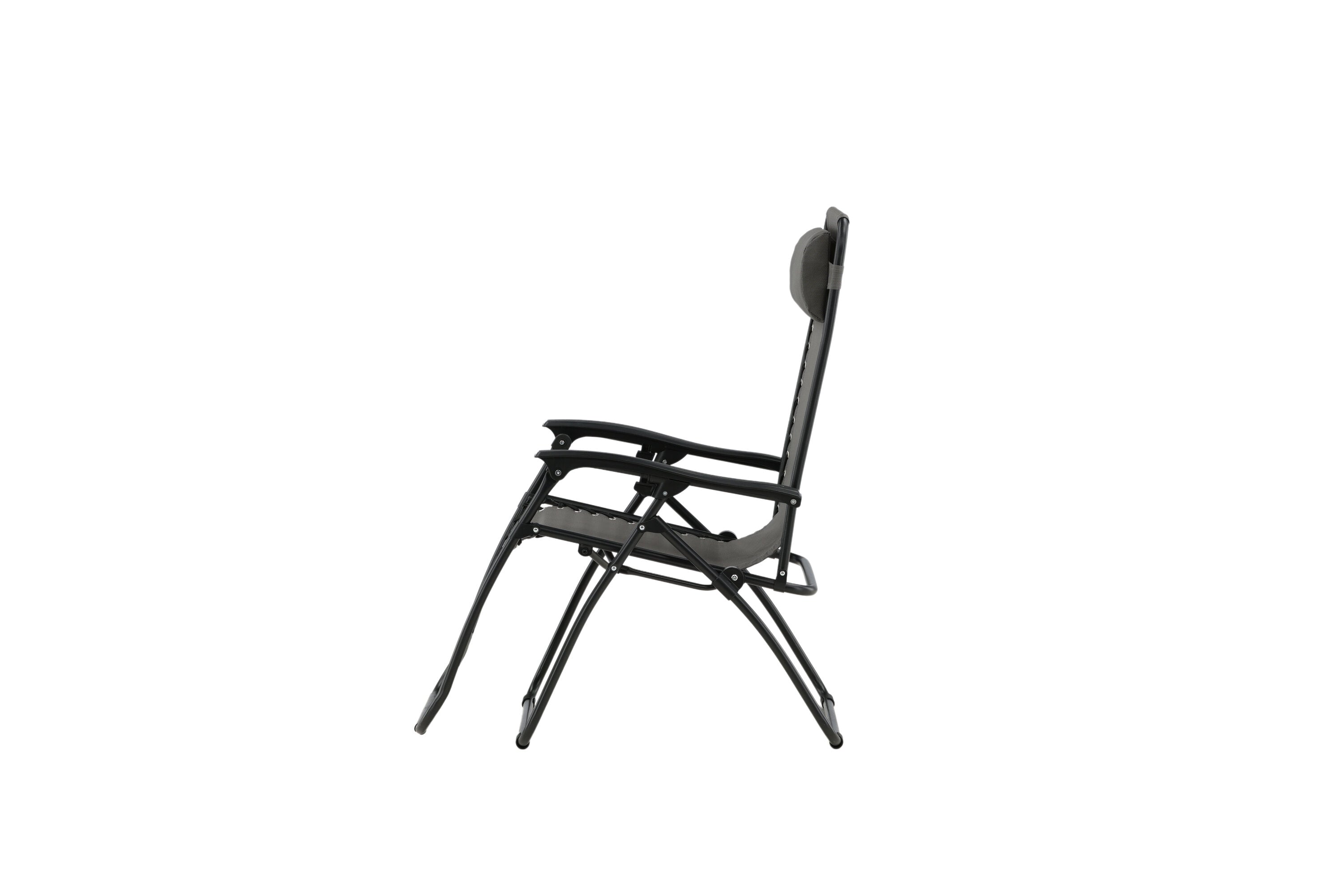 Sun lounger Trainline - optionally in Gray or Black with folding function