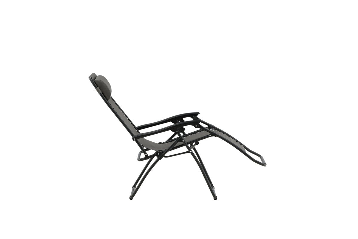 Chaise longue Trainline - disponible en Gris ou Noir avec fonction pliable