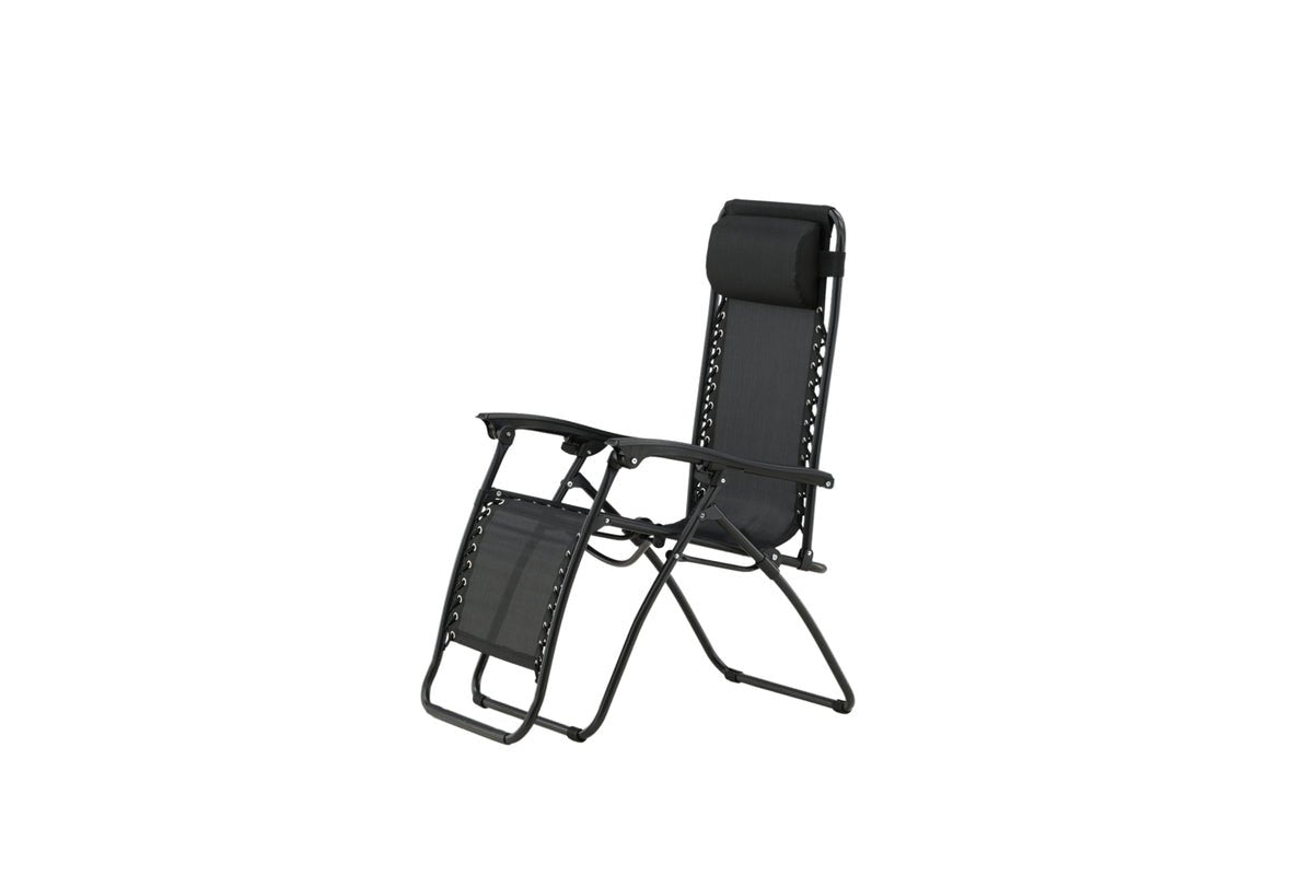 Chaise longue Trainline - disponible en Gris ou Noir avec fonction pliable