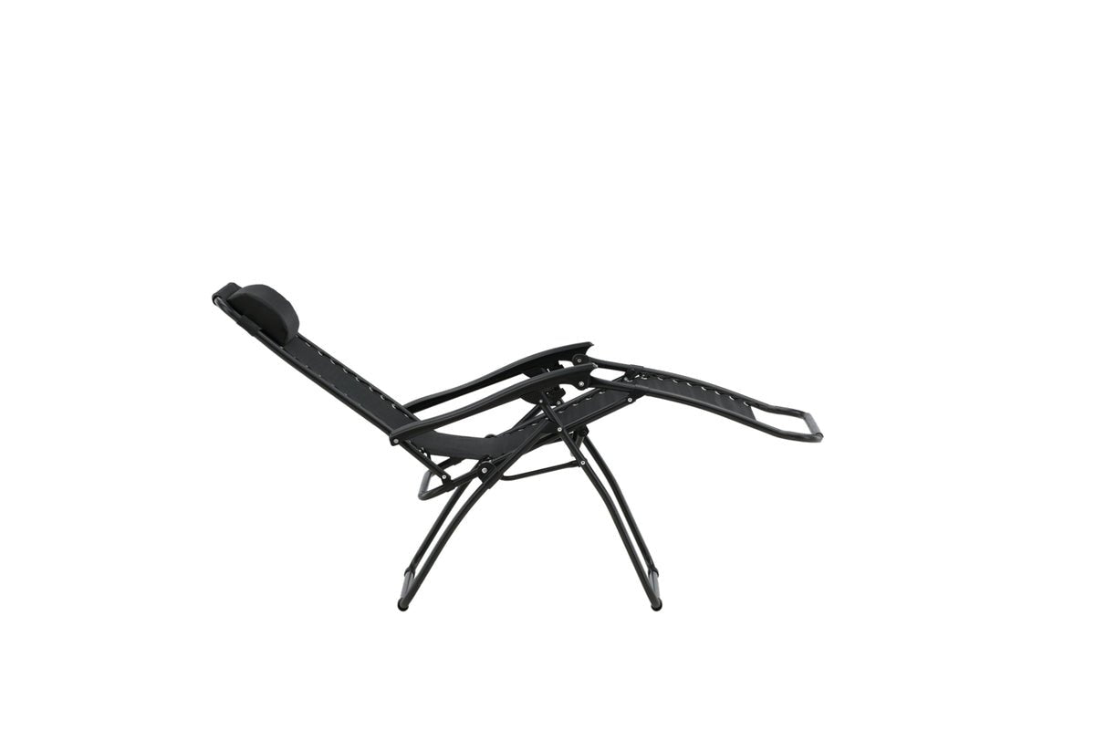 Chaise longue Trainline - disponible en Gris ou Noir avec fonction pliable