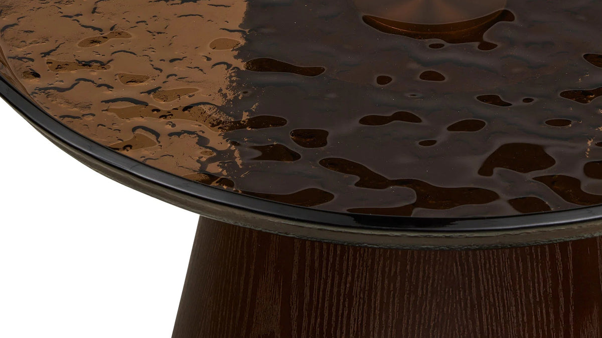 Table d’appoint Oliviera - avec un plateau en verre