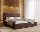 Designer Upholstered Bed Majestic in Velvet with Storage
