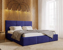 Designer Upholstered Bed Majestic in Velvet with Storage