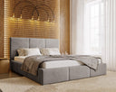 Designer Upholstered Bed Majestic in Velvet with Storage