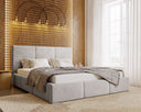 Designer Upholstered Bed Majestic in Velvet with Storage