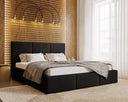 Designer Upholstered Bed Majestic in Velvet with Storage
