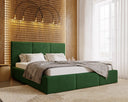Designer Upholstered Bed Majestic in Velvet with Storage