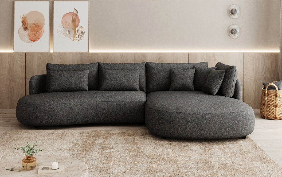 Designer Ecksofa Ando Mini  in Strukturstoff