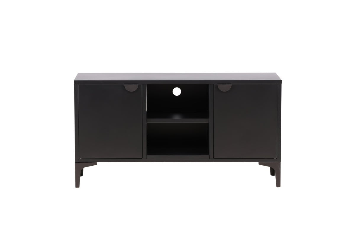 Meuble TV bas design Aureon – design moderne en Beige ou Noir