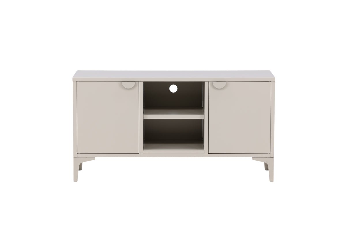 Meuble TV bas design Aureon – design moderne en Beige ou Noir
