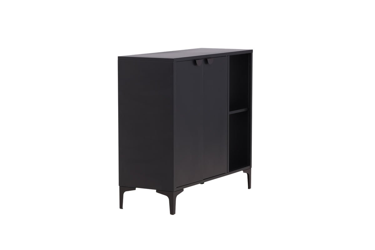 Commode Nerano – Noir, industrielle avec charme loft moderne