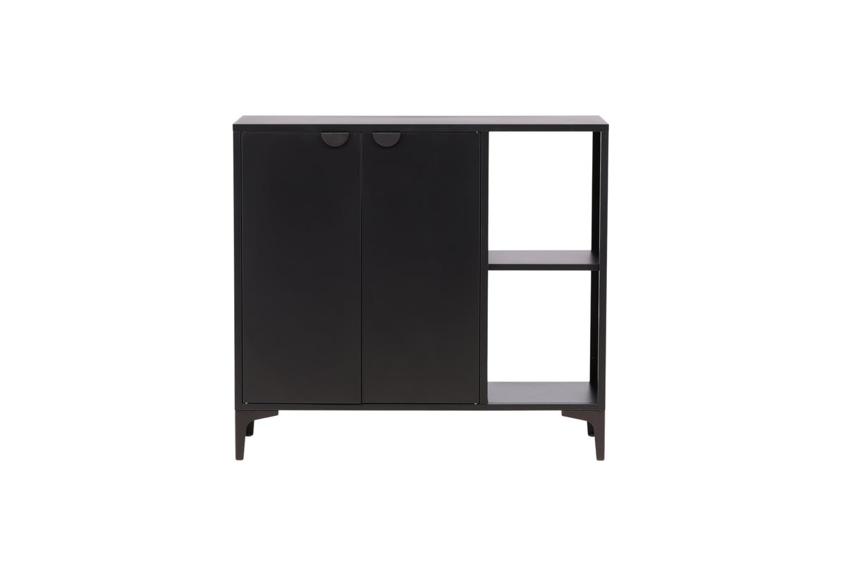Commode Nerano – Noir, industrielle avec charme loft moderne