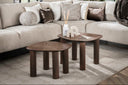 Couchtisch Kivara - 2er Set aus hochwertigem Teakholz im Viereck-Design