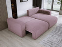 Designer corner sofa Carl Corduroy with sleeping and fold-out function