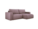 Designer corner sofa Carl Corduroy with sleeping and fold-out function