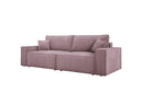 Designer Sofa Velanova 3 Sëtzer Cord mat Schlof- a Klappfunktioun
