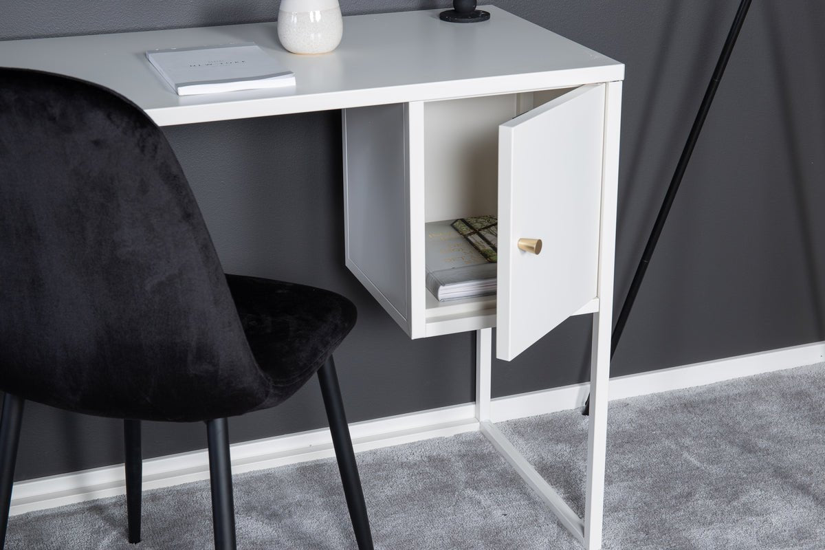 Desk Maru - modern design with practically integrated side cabinet