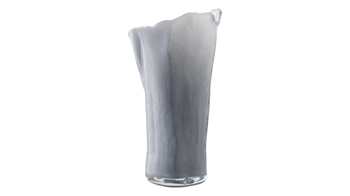 Smokey vase - made of high-quality glass