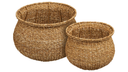 Set of 2 Medellin Baskets - made of polyester and Wood