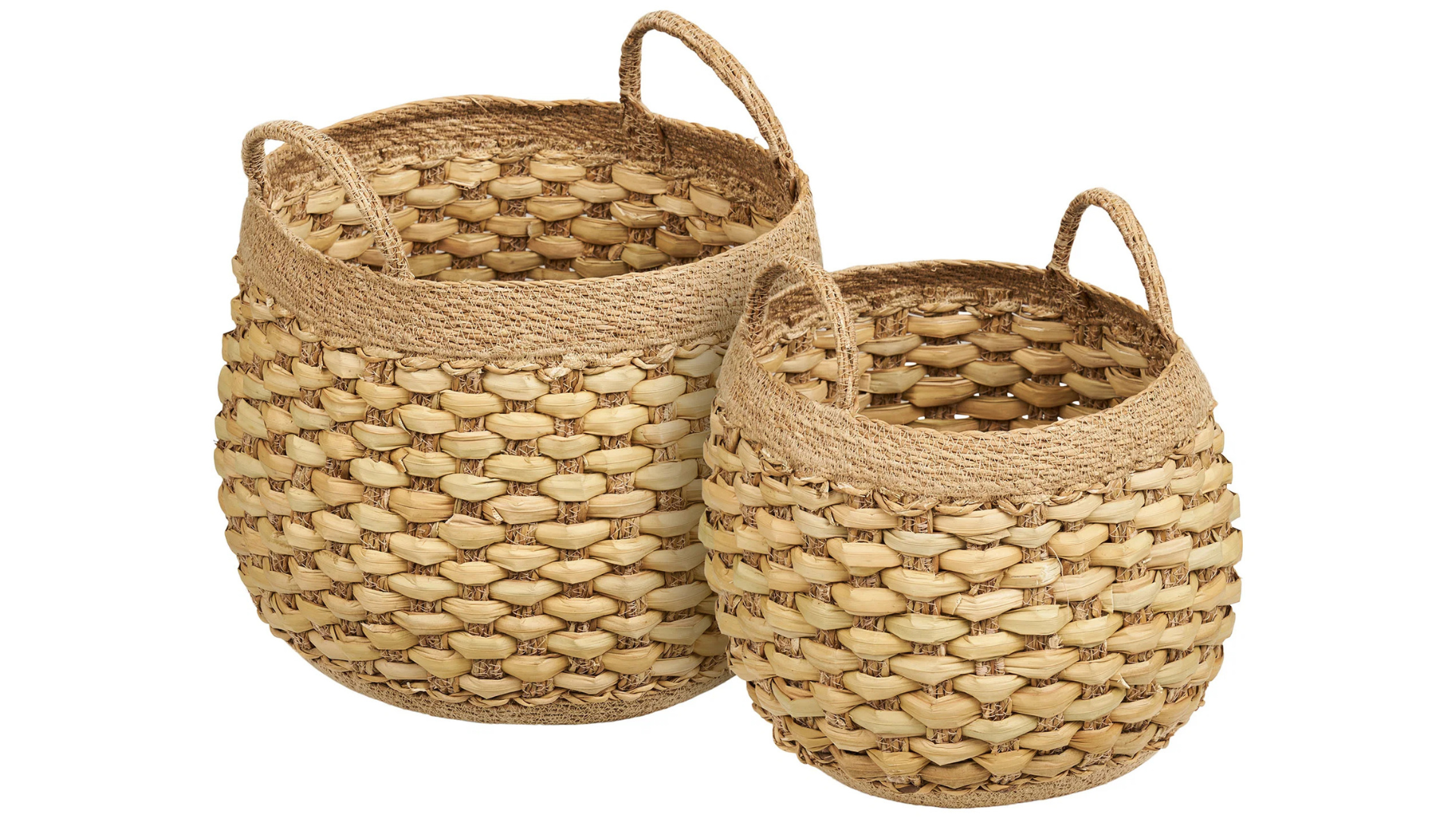 Lot de 2 paniers Shelly - de forme ronde
