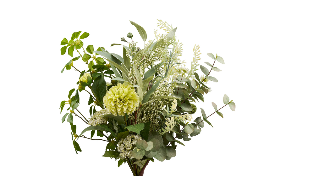 Artificial flower bouquet Golden Hour - with radiant golden accents
