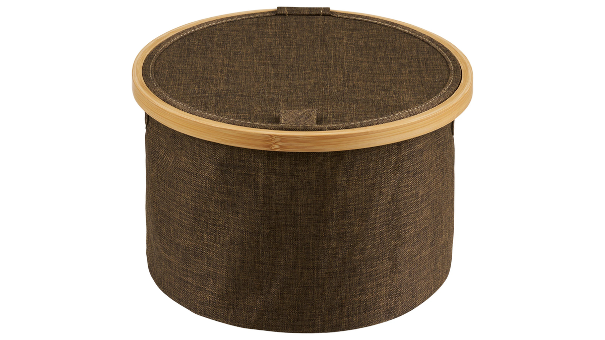 Panier de rangement Nuro - en bambou et polyester