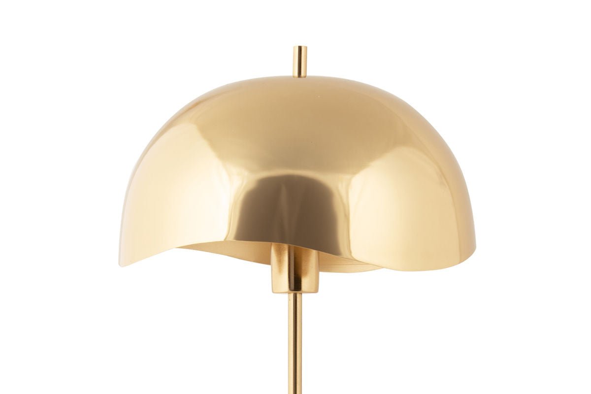 Lampe de table Vindor - Luminaire design en fer avec abat-jour ondulé