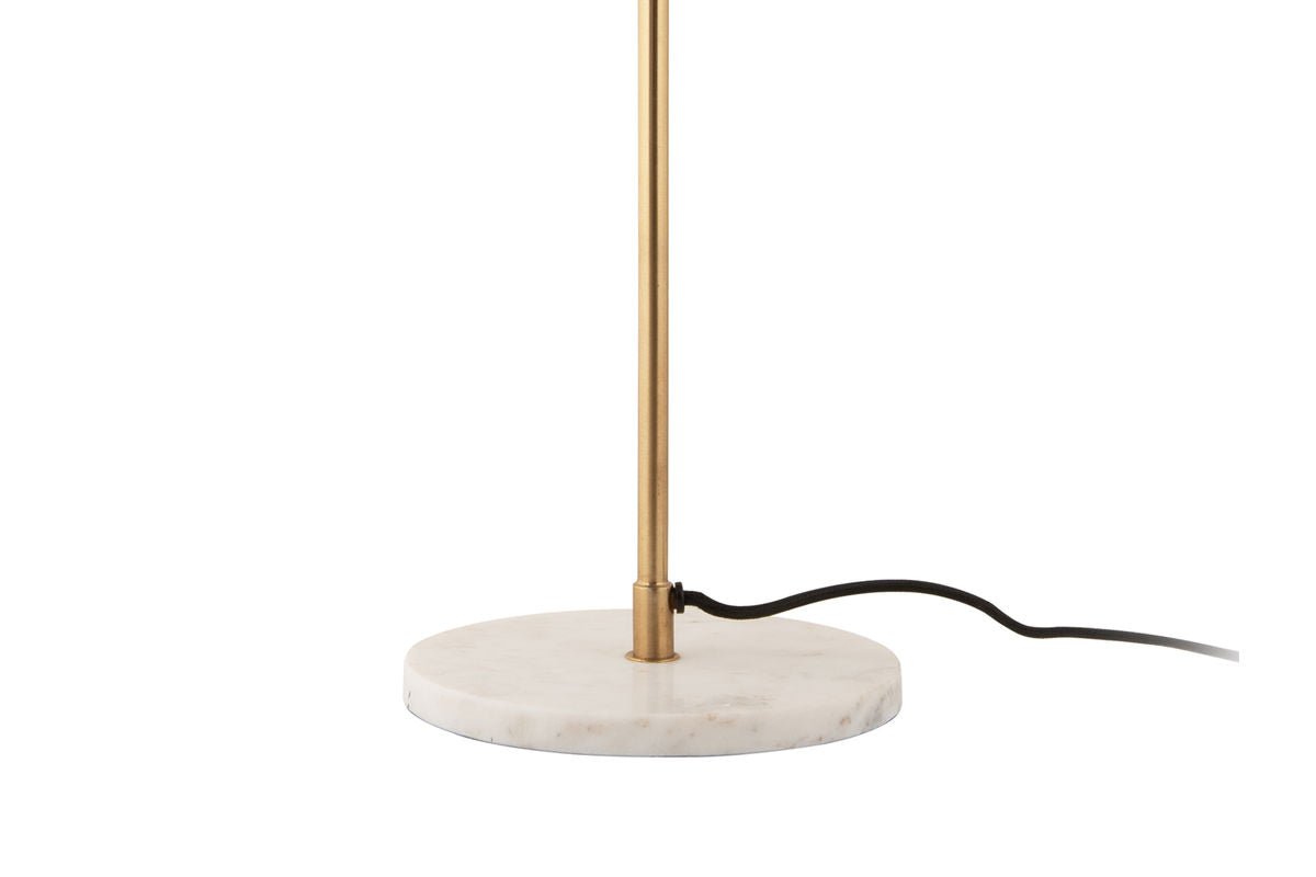 Lampe de table Vindor - Luminaire design en fer avec abat-jour ondulé
