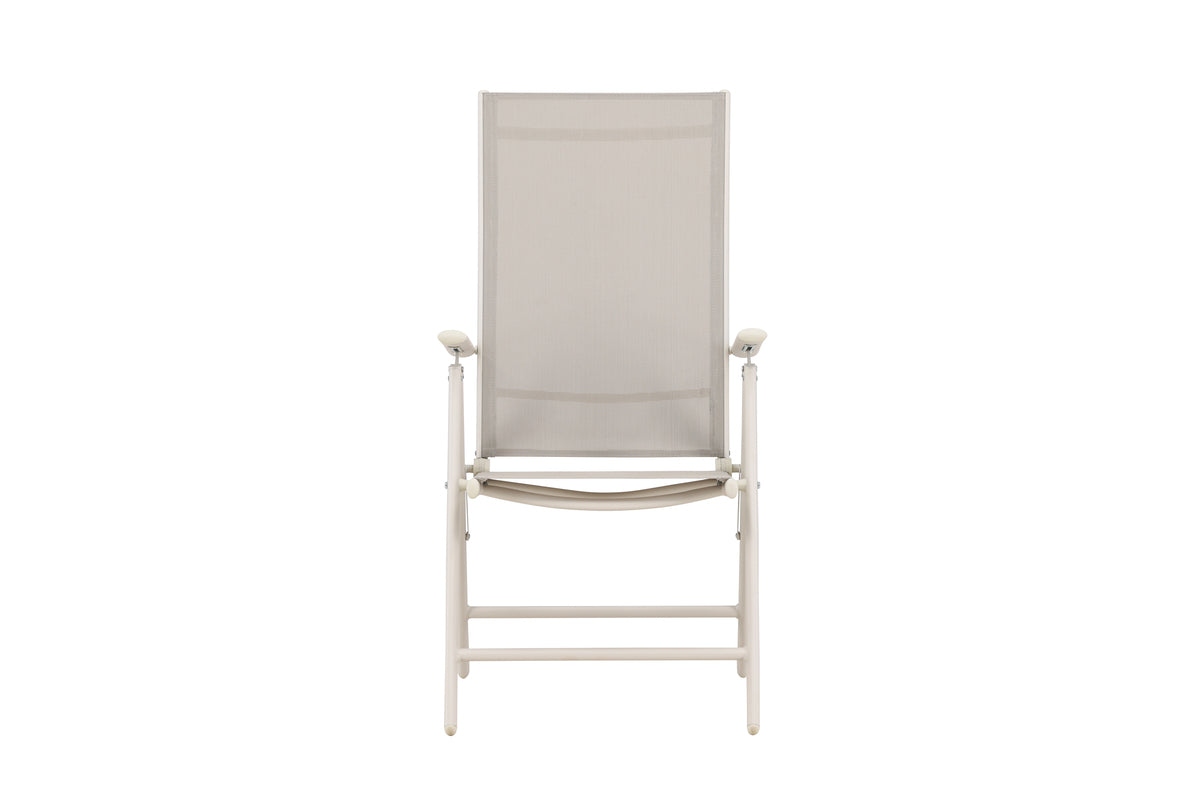 2-piece set garden chair Luma - a foldable chair in simple Beige
