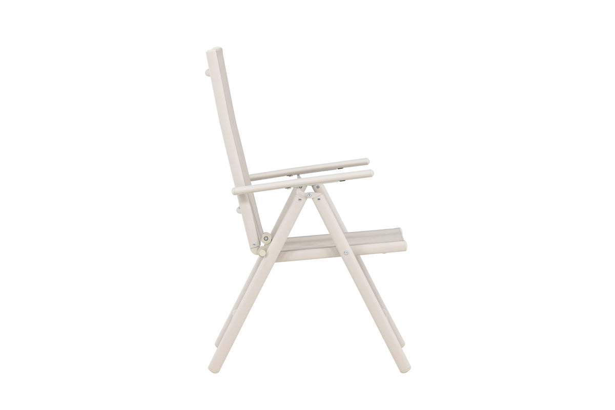 2-piece set garden chair Luma - a foldable chair in simple Beige