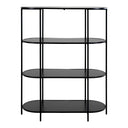 Designer Quarto shelving unit with metal frame
