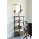 Designer Quarto shelving unit with metal frame