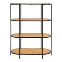 Designer Quarto shelving unit with metal frame