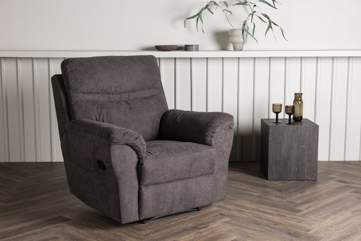 Fauteuil Toronto - pliable avec repose-pieds de couleur Marron
