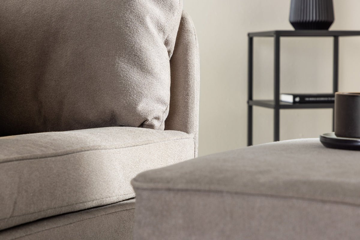 Fauteuil Porto - avec revêtement bouclé en Gris